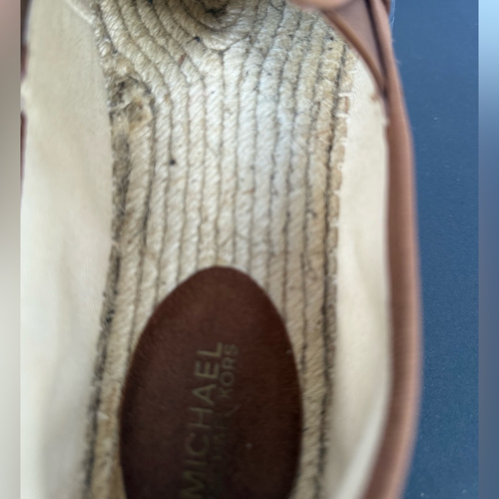 MICHAEL KORS Hastings Slip-On Brown Suede Flat Shoes Size 8.5 - Picture 9 of 10